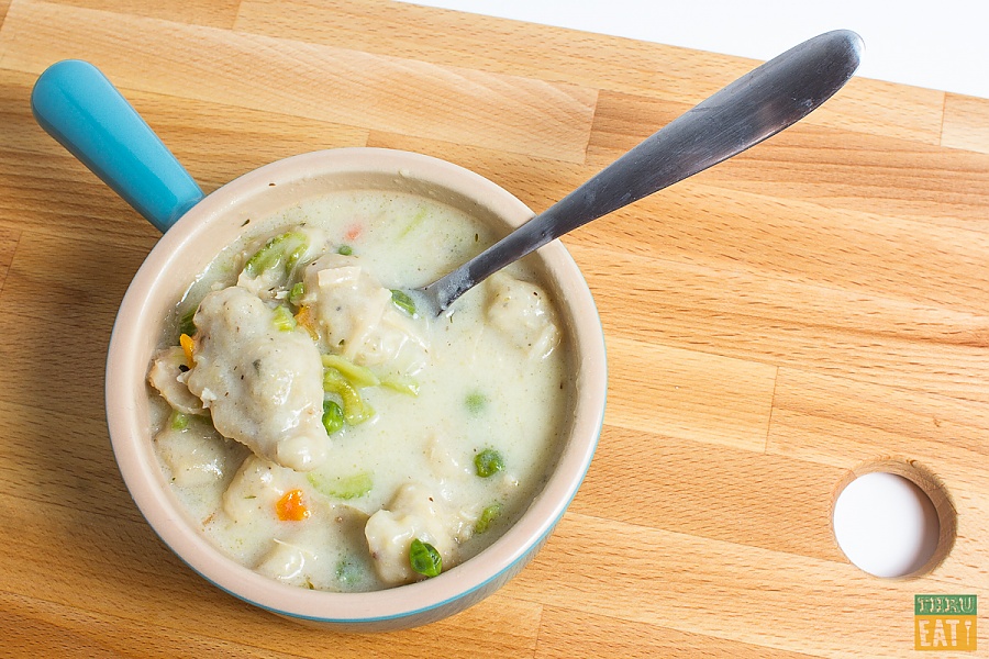 Dehydrated chicken and dumplings