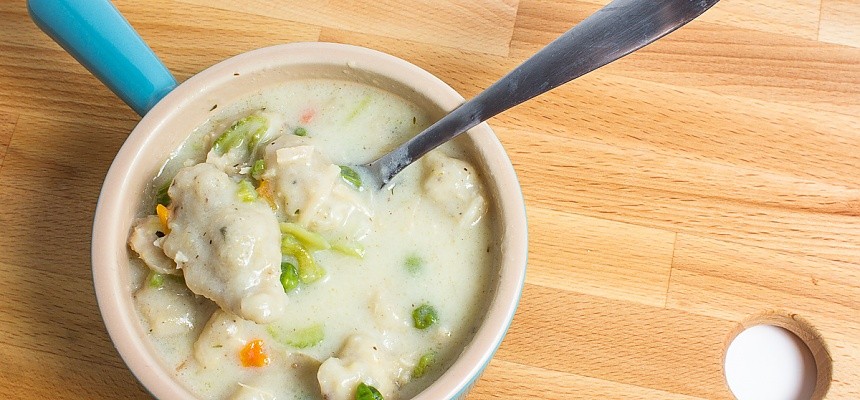 Dehydrated chicken and dumplings