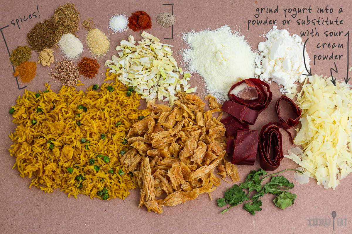 chicken tikka masala backpacking recipe ingredients