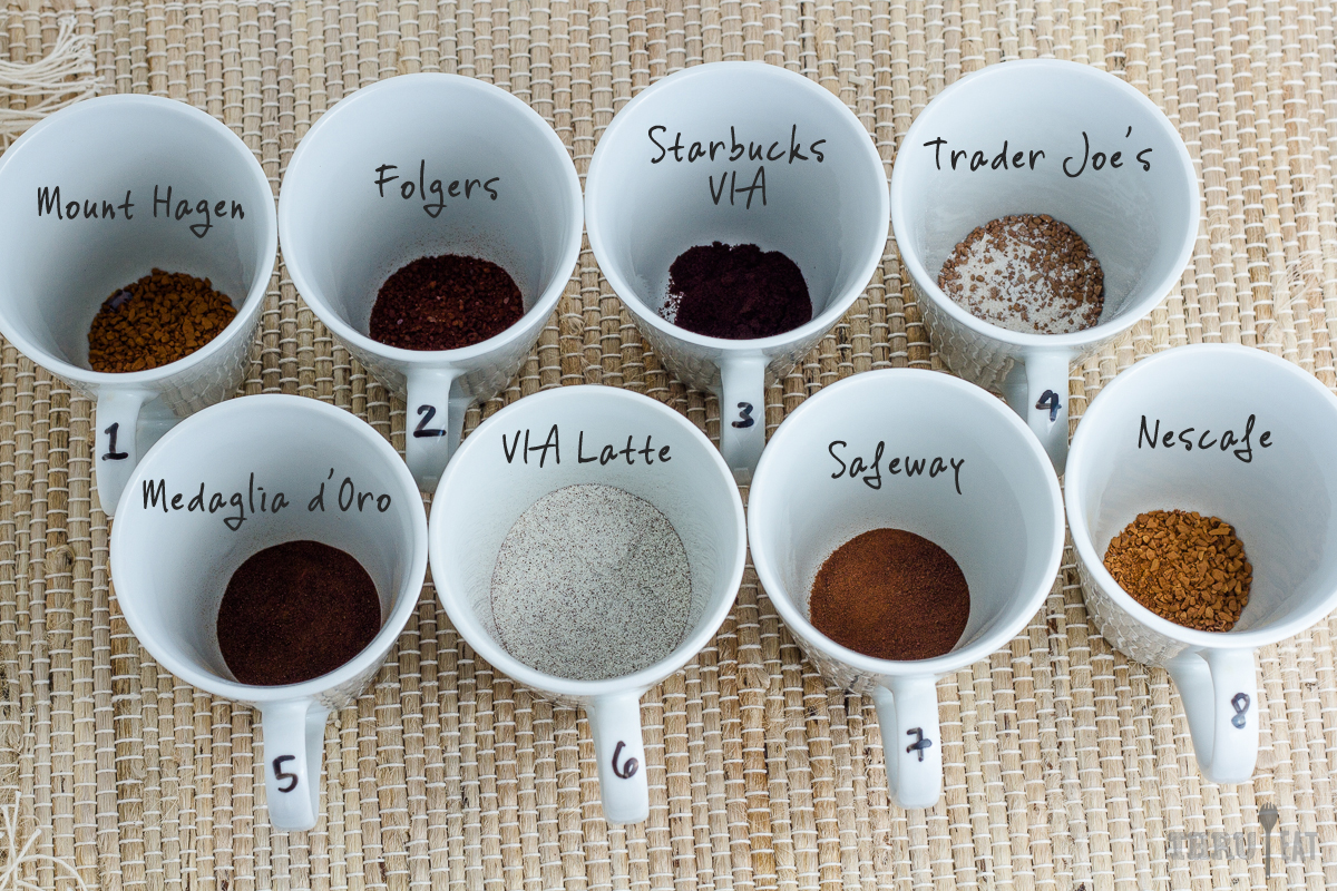 Instant coffee powder comparison